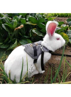 Ymiko Rabbit Vest Harness and Leash Set, Adjustable Formal Suit Cute Pet Harness Leash Set for Bunny Puppy Kitten Ferret and Other Small Animals for Kitten Small Animal Walking (S)  - Image 4