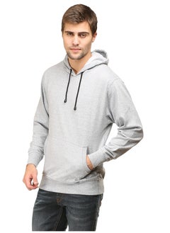 Unisex Regular Fit Full Sleeves Solid Hoodie Sweatshirt (Grey) - pzsku/ZFDAC2AB39D1EFCB4A2DCZ/45/_/1720271873/5491a564-cf21-4913-8c64-6d3a4153a26d