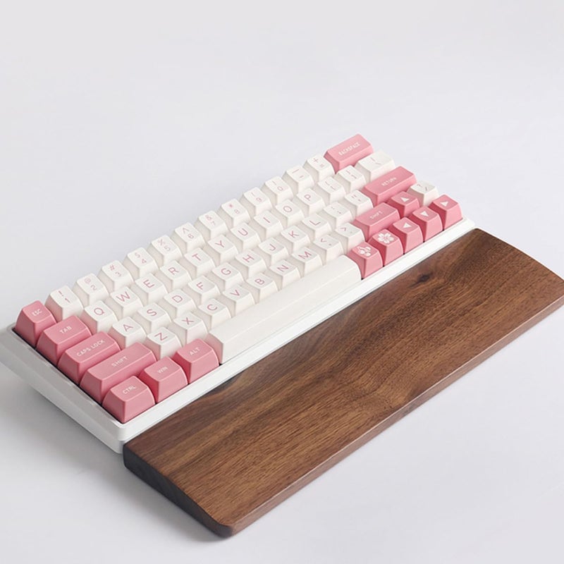 Walnut Wooden Keyboard Wrist Rest Pad 300x80mm Ergonomic Hand Support with Anti Slip Base - Image 4