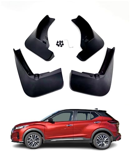 WGGDRAQQ 4pcs Mud Flaps Splash Guards Fits Nissan Kicks 2017-2023 Front Rear Auto Car Accessories - Image 1