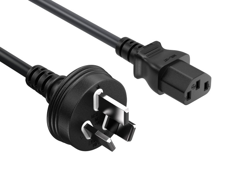 Cable Leader CableLeader 6ft 18 AWG Australia Power Cord, IEC-320-C13 to AS3112 - Image 1