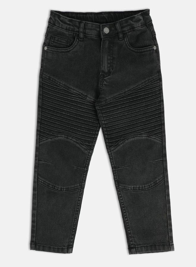 MINIKLUB Boys Pleated Detail Mid Rise Jeans - Image 1