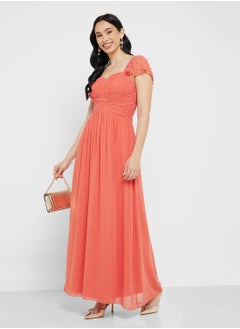 Little Mistress Embellished Sleeve Maxi Dress  - Image 1