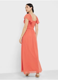 Little Mistress Embellished Sleeve Maxi Dress  - Image 2
