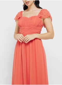 Little Mistress Embellished Sleeve Maxi Dress  - Image 3
