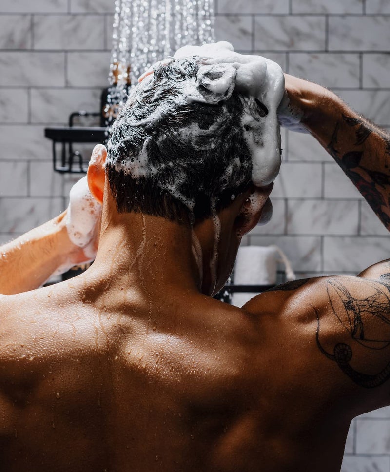 GO247 Daily Shampoo - Gentle Daily Cleanser for Men - Hydrates, Strengthens & Revitalizes Hair - Infused with B5 & Soy Proteins - Light Citrus Herbal Scent, 8 Fl Oz - Image 2