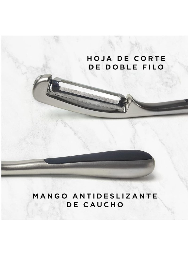 Vegetable Peeler Premium Stainless Steel Potato Peelers Apple Peeler with Sharp Blade and Ergonomic Non-Slip Handle Shape Swivel, Carrot Eggplant Pear Mango Cucumber Fruit Peelers - pzsku/ZFDAC5F004C12AA20DA93Z/45/_/1719057049/baa414dc-1d0b-440b-b15a-975bbd150b43