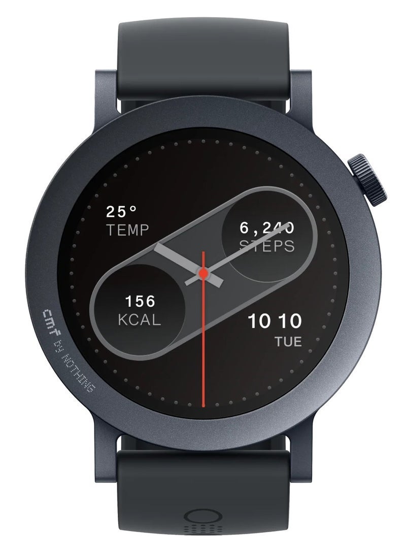 CMF Watch Pro 2 Smartwatch with 1.32" AMOLED Display, Built-in Multi-System GPS, 120 Sports Modes, Smart Sleep Algorithm, Bluetooth Calling with AI Noise Reduction, IP68 Waterproof, Long Battery Life, Compatible with Android & iOS – Black - Image 2