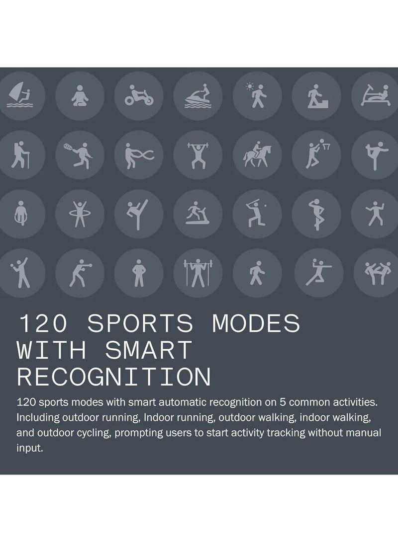 CMF Watch Pro 2 Smartwatch with 1.32" AMOLED Display, Built-in Multi-System GPS, 120 Sports Modes, Smart Sleep Algorithm, Bluetooth Calling with AI Noise Reduction, IP68 Waterproof, Long Battery Life, Compatible with Android & iOS – Black - Image 5