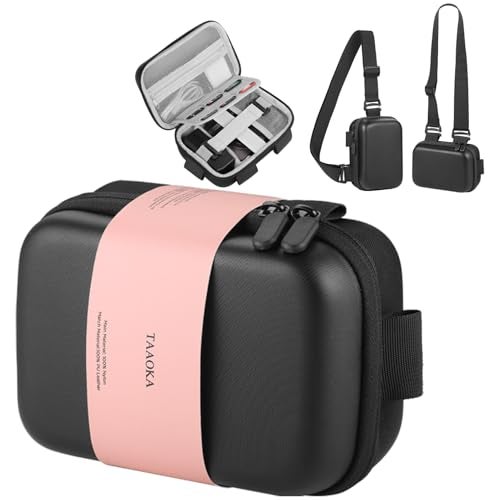 TAAOKA Digital Camera Case Protective Lightweight Camera Case with 3 Carrying Ways Waterproof Shockproof Small Camera Bag for Power ShotSony DSCW800DSCW830 Black - Image 1