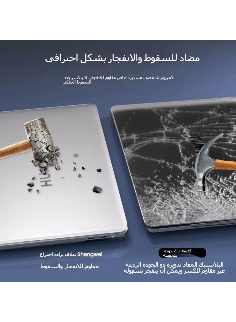 General The laptop case is compatible with the Huawei MateBook X Pro 2024 14.2-inch translucent matte ultra-thin matte case  - Image 3