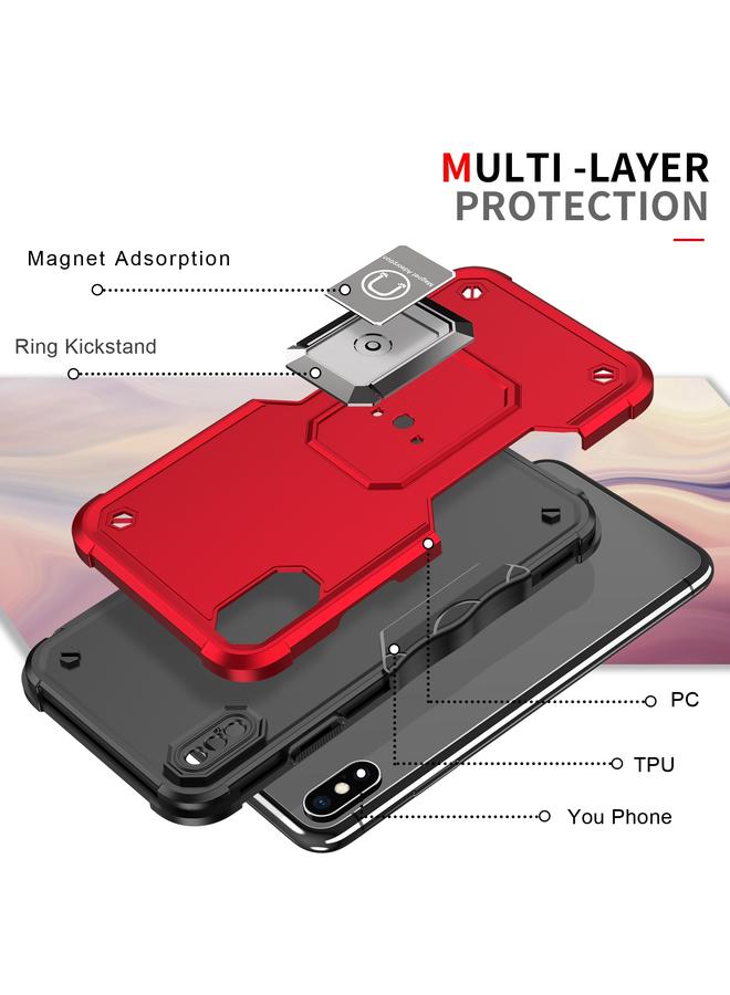 S-TOP Case For iPhone XR Ring Holder Non-slip Armor Phone Case - Image 3