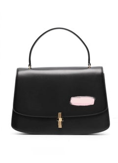 Generic 2024 Spring Summer New Womens The Row Sofia Flap Tote Retro Black gold buckle 