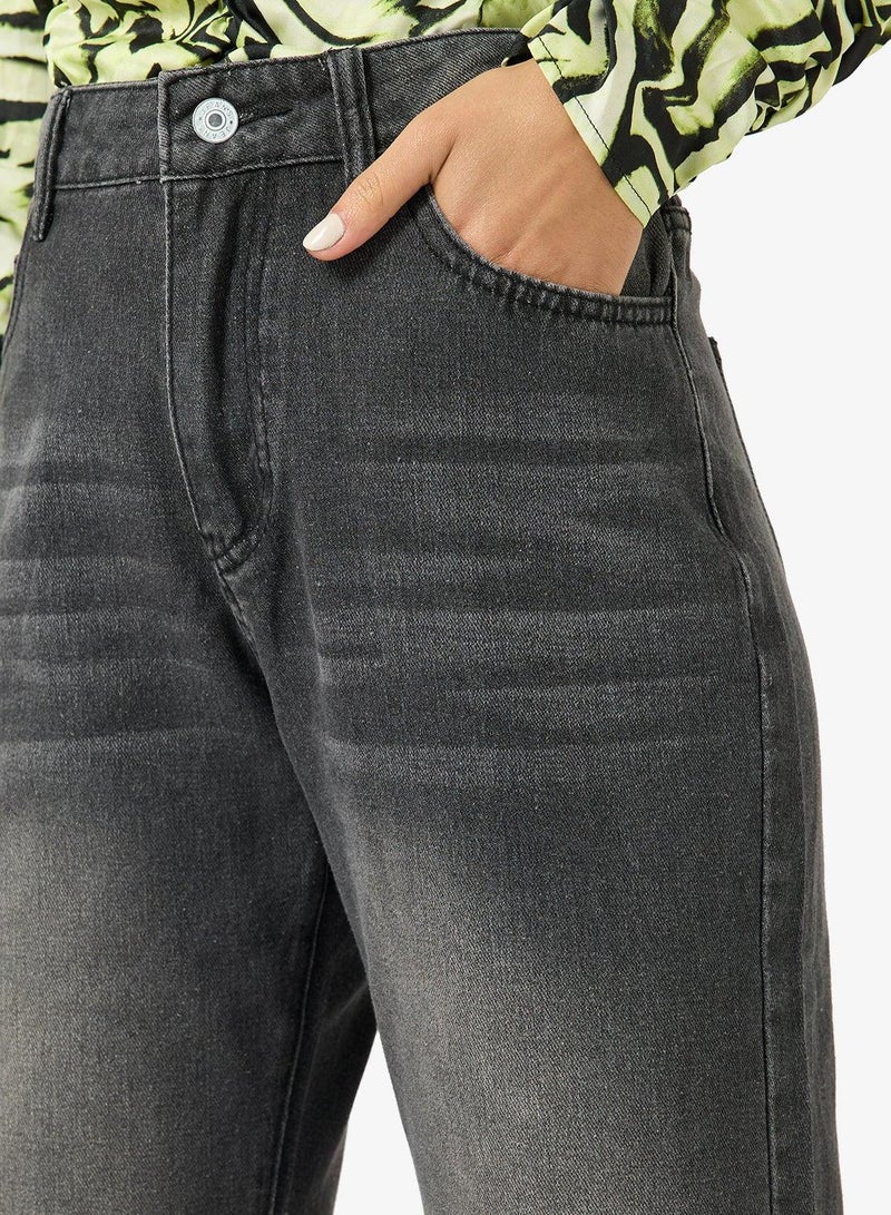 Ginger Mid Rise Wide Leg Jeans - Image 3