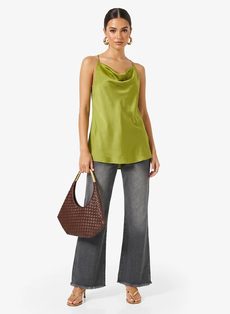 Ginger Mid Rise Wide Leg Jeans
