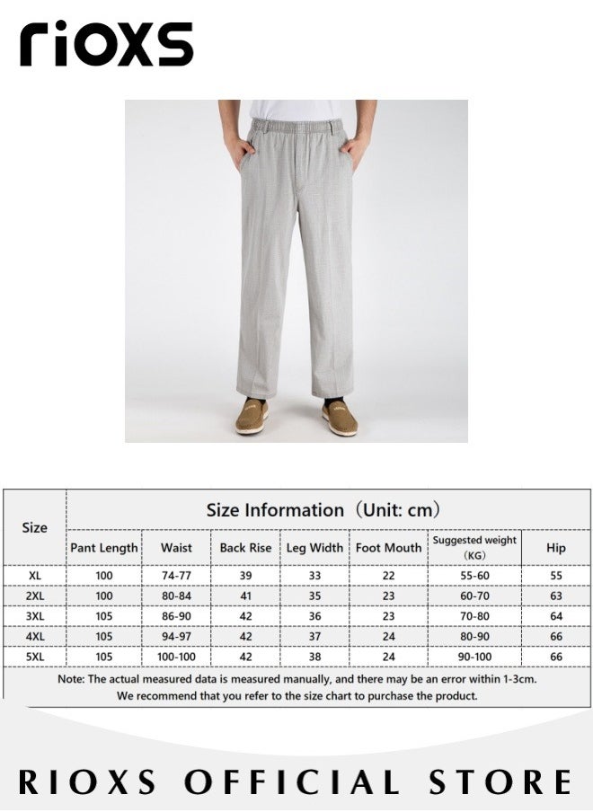 بنطلون كتان كاجوال للرجال مع 4 جيوب، بنطلون طويل بخصر مرن، بنطلون برباط خصر مرتفع، بنطلون فضفاض مريح سادة، بنطلون مستقيم مسامي صديق للبشرة، مريح للارتداء اليومي أو الأنشطة الخارجية - pzsku/ZFDACA56B91B6E4747C61Z/45/_/1729488198/1fc0c987-94ce-4e6d-9c4f-70e2693c1bc2