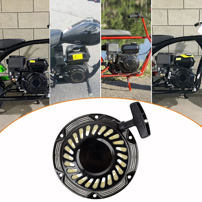 FVRITO Pull Start Recoil Starter Assembly for Predator 212 196cc 212cc 224cc 6.5HP 7HP OHV Engine Coleman CT200u Bt200x CT200u-ex KT196 Mini Bike Go Kart Generator Lawnmower Parts Pull Cord Rope - Image 3