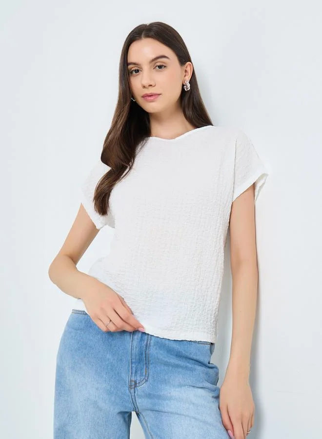 Take Two Take Two Textured Short Sleeve T-Shirt