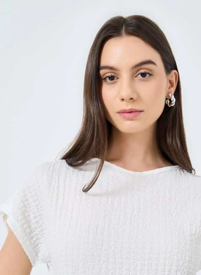 Take Two Take Two Textured Short Sleeve T-Shirt