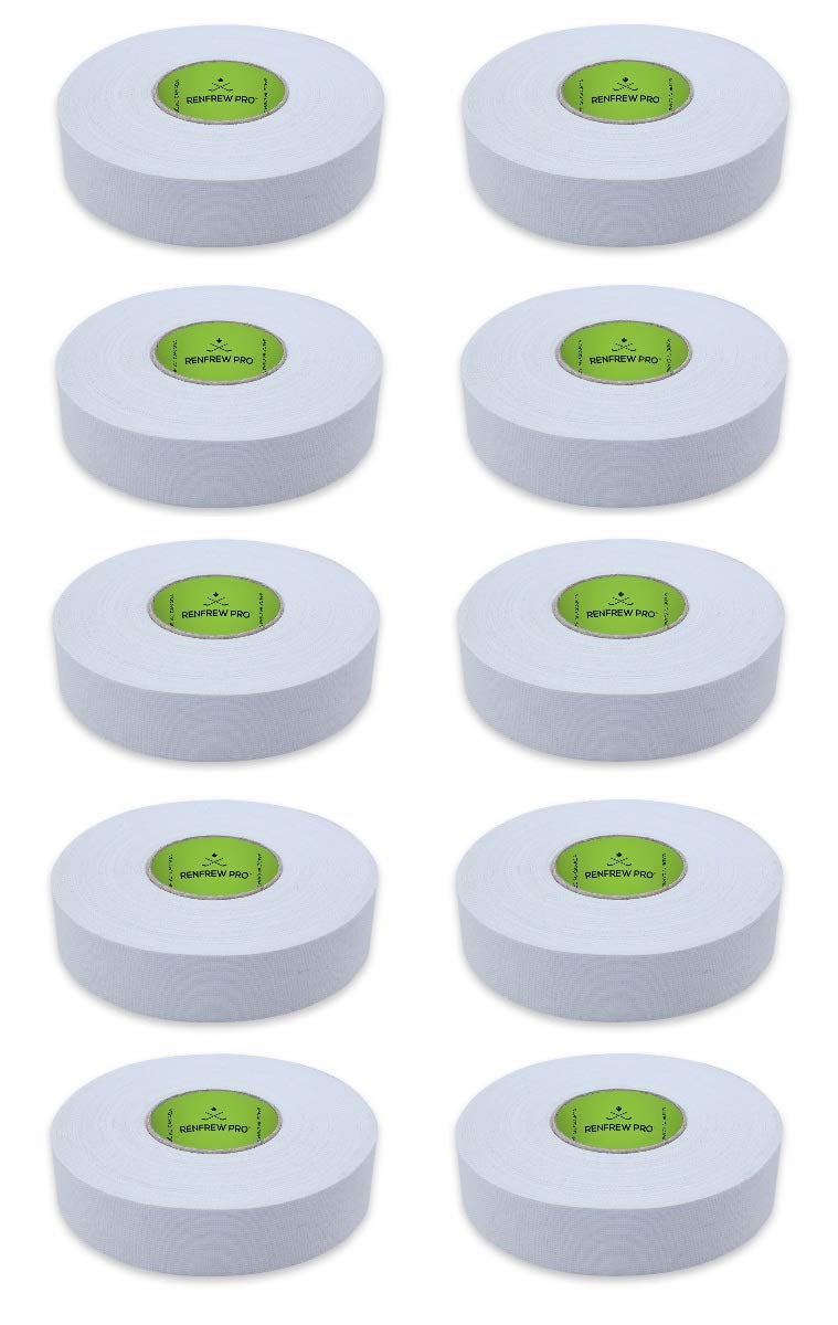 Renfrew Pro-Blade Ice Hockey Stick, Blade, Handle Cloth Tape - White - 10 Roll Pack - Image 4