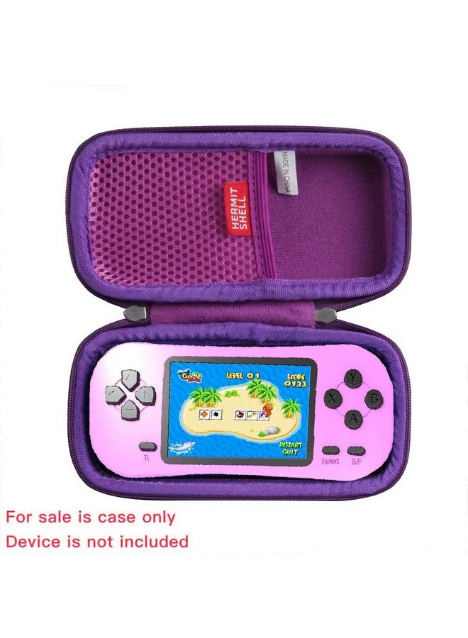 Hermitshell Travel Case for Beijue 218 Retro Handheld Games for Kids Built in 218 Classic Old Style Electronic Gam (Purple) - Image 2