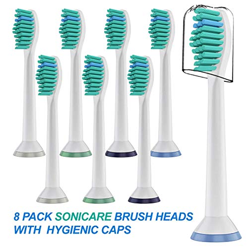 MAYCREATE® 8 Pack Electric Toothbrush Head Standard Replacement Toothbrush Heads for Philips Compatible with ProResults DiamondClean FlexCare Healthy White - Image 2