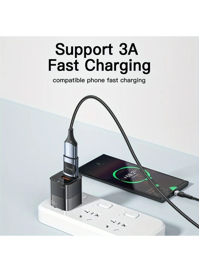 Essager OTC Type C To Micro USB Adapter Black For Macbook Xiaomi Huawei - Image 5