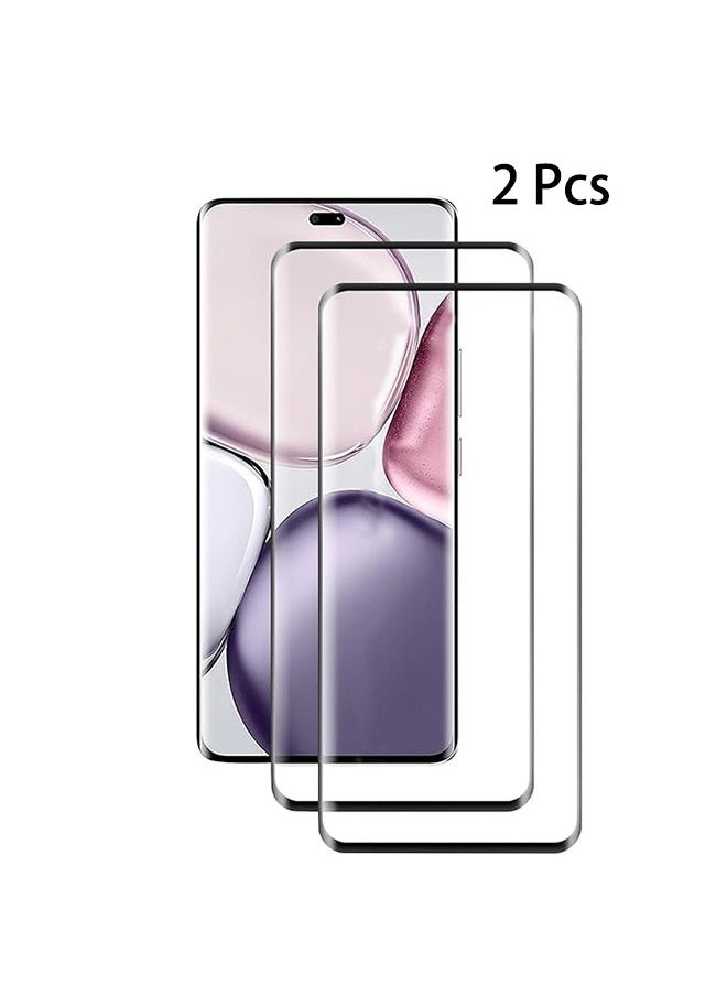 2 Pack Honor X9C 5G Screen Protector, 9H Tempered Glass Screen Protector for Honor X9C 5G, Premium 3D Curved Edge Guard Film, Case Friendly, Anti-Scratch Film(Edge Adhesive)  - Image 1