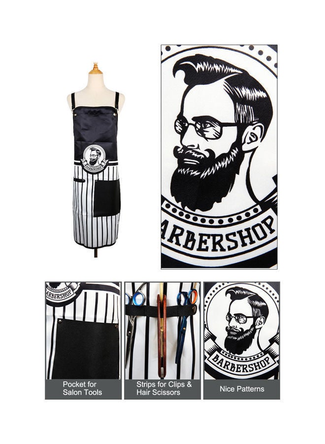 NIBEMINENT Salon Apron Black/Silver - Image 2