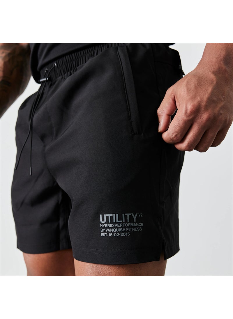 Generic - VANQUISH Mens Summer Quick-Dry Running Shorts Army Green - Image 1