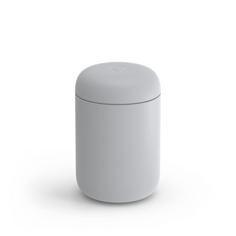 FELLOW فيللو 12 أونصة كارتر وايد ترابل ماغ - كوب قهوة معزول بالفراغ من الفولاذ المقاوم للصدأ - كوب شاي وقهوة - كوب قهوة للسفر مع داخل خزفي - رمادي غير لامع - Image 1