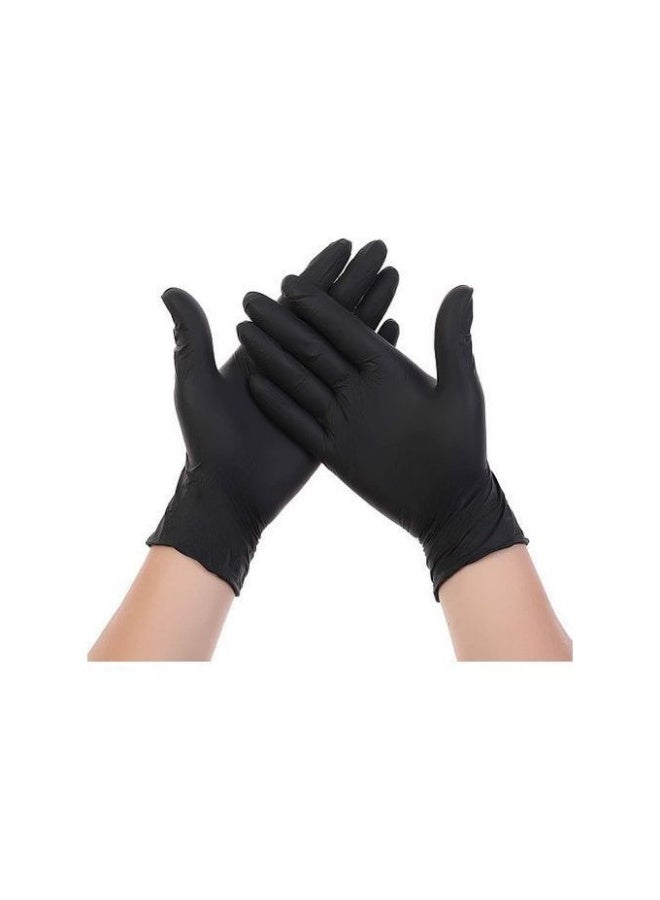 عبوة قفازات متعددة الاستخدام للحماية والراحة في كل مهمة تحافظ على نظافة يديك وتحميك من الجراثيم أثناء العمل لون اسود - Image 4