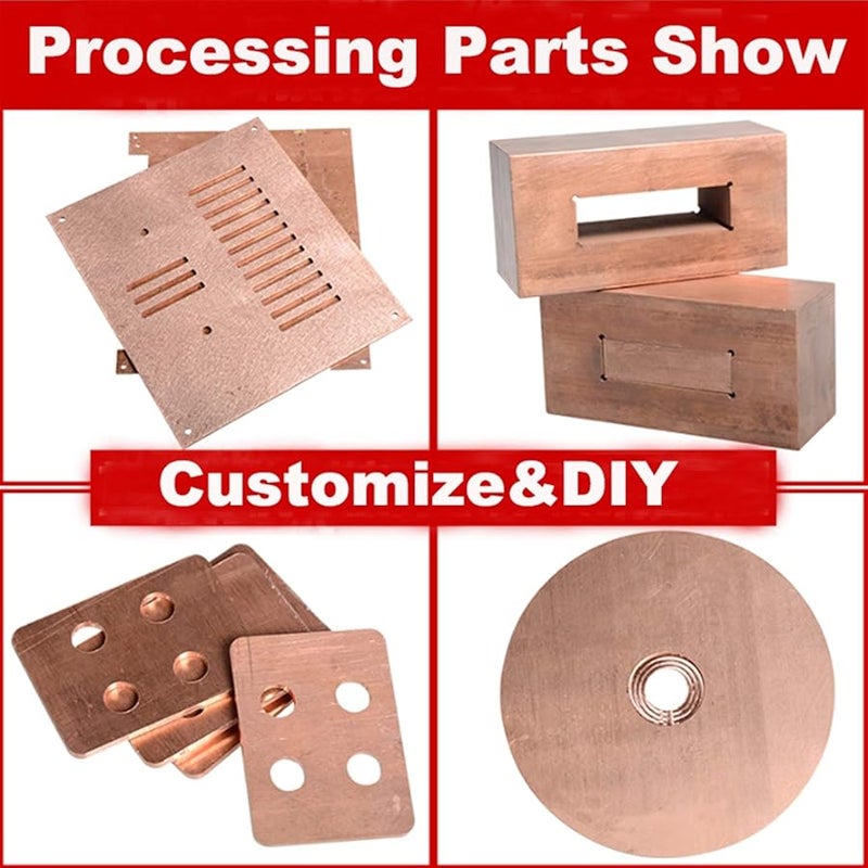 T2 صفيحة نحاسية شريط 0.1x300 مم 1 متر رول رقاقة معدنية موصلة حمراء أرجوانية - Image 4