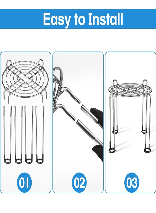 Dreyoo 10" Diameter by 8" Tall Gravity Fed Water Filter System Stand, Detachable Stainless Steel Under Sink & Countertop Filtration Stand Compatible with Berkey Water Filter,Royal,Travel System - Image 5