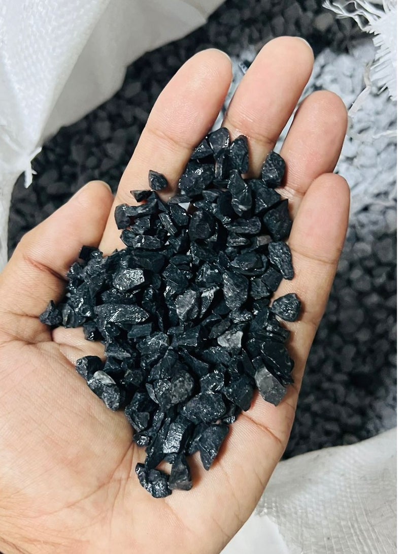 vsell24 5-8mm Natural Black Stone Chips: Premium Choice for Aquariums, Garden Decor, and Outdoor Landscaping - Image 2