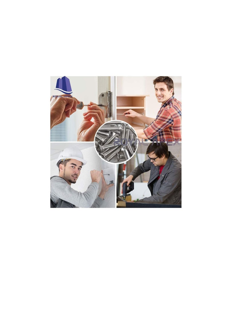Machine Screw CSK Philip & Countersunk Head for DIY Electrical & Kitchen Furniture Pull Cabinet Door Handles Pack of 25 (M4 X 30 MM) - Image 2