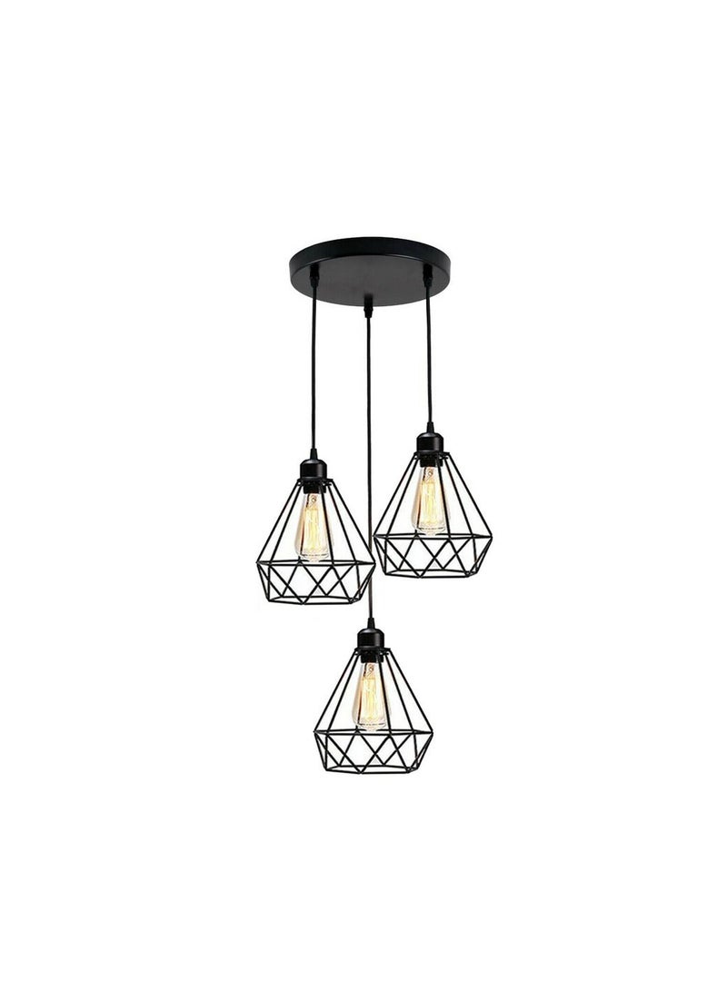 El Rawda Lighting Diamond Fit Chandelier  - Black - Image 2
