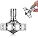 CHEETOP Precision Metal Spinning Top Long Lasting Spin Time and Perfect Balance Skilled Adult Easily Exceed 10 Mins Portable Stainless Steel EDC Office Desktop Game Toys M Silver - Image 3