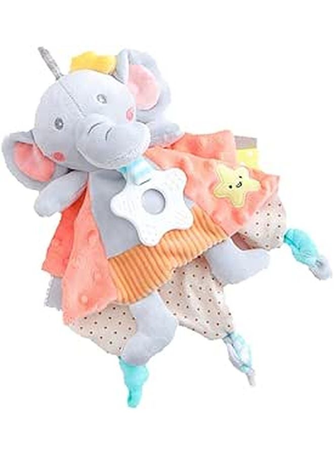 Soft Animal Chewable Soothing Doll Towel For Crib Stroller Comfort Boy Girl - Image 1