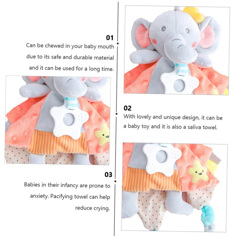 Soft Animal Chewable Soothing Doll Towel For Crib Stroller Comfort Boy Girl - Image 4
