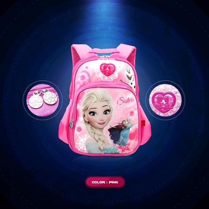 Kids Backpack with Side Mesh Pocket for Toddlers Preschoolers Nursery School Daycare Pink - Image 4