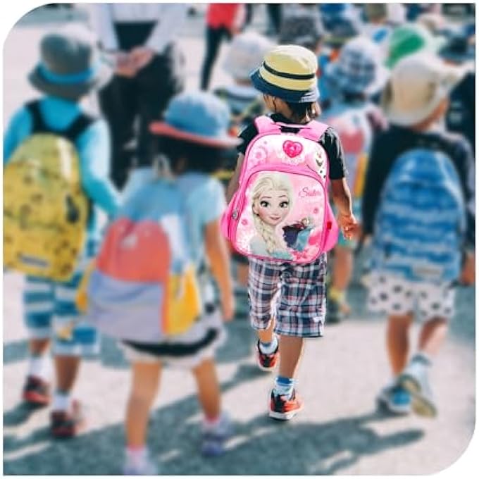 Kids Backpack with Side Mesh Pocket for Toddlers Preschoolers Nursery School Daycare Pink - Image 3