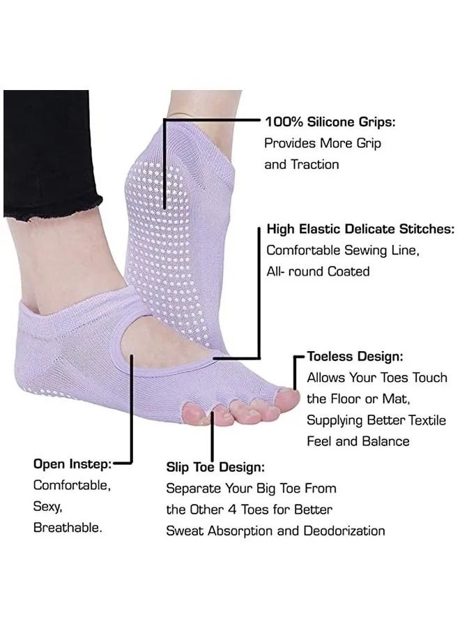 Generic Anti-Skid Breathable Fitness Yoga Socks  - Image 4