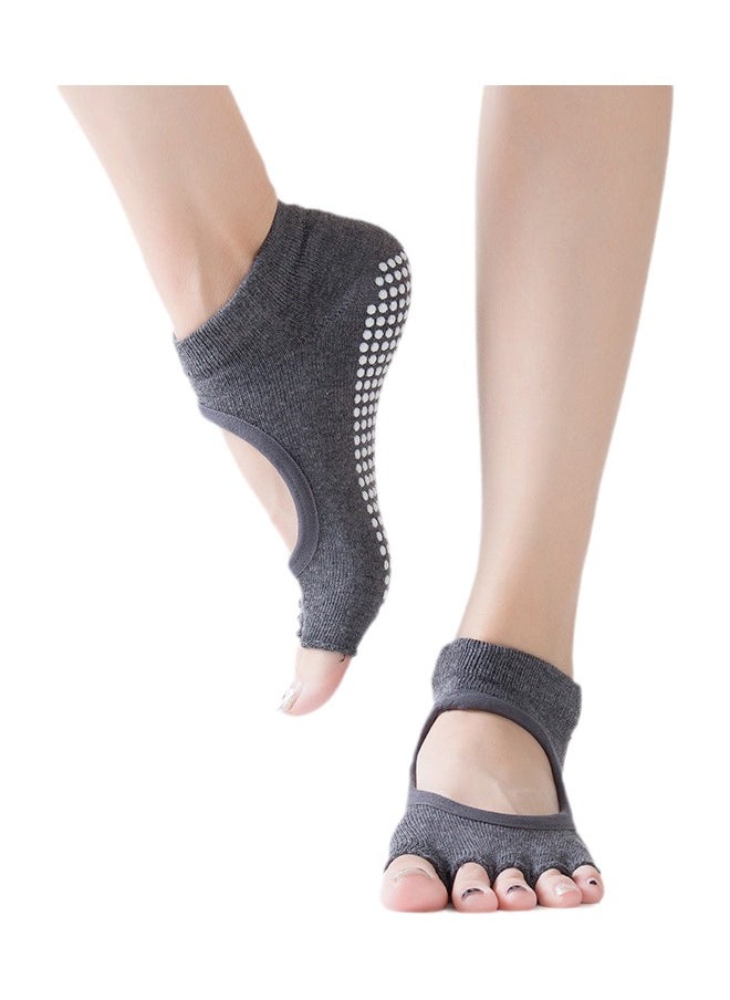 Generic Anti-Skid Breathable Fitness Yoga Socks  - Image 1