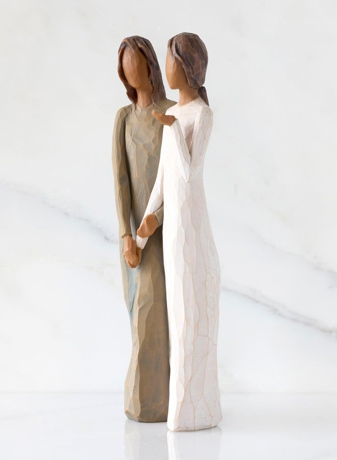 Willow Tree My Sister, My Friend (Darker Skin), Walk with me and Along The Way, We'll Share Everything, Gift to Celebrate Supportive Friendships Among Women, Co-Workers, Sculpted Hand-Painted Figure - Image 2