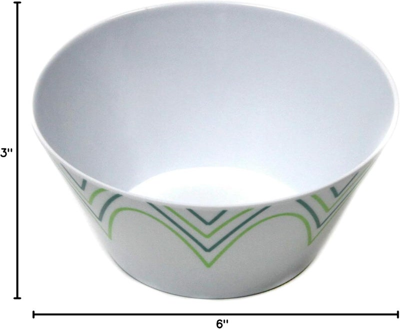 Chef Craft Spring Melamine Salad Bowl 6 inches in diameter 20 ounce capacity Design - Image 3