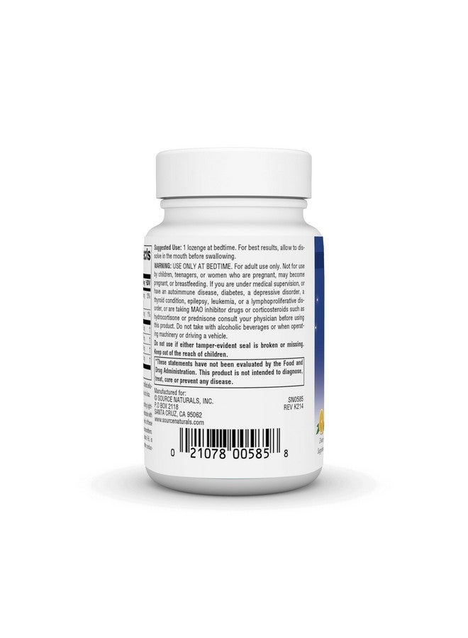 Source Naturals Source Naturals Melatonin Complex - 50 Orange Flavored Lozenges  - Image 3