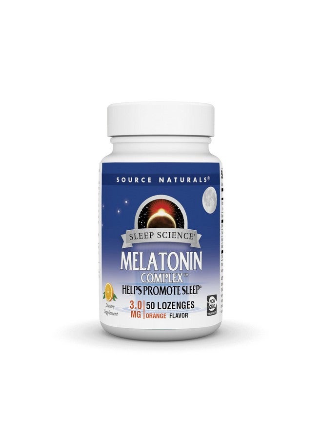 Source Naturals Source Naturals Melatonin Complex - 50 Orange Flavored Lozenges  - Image 1