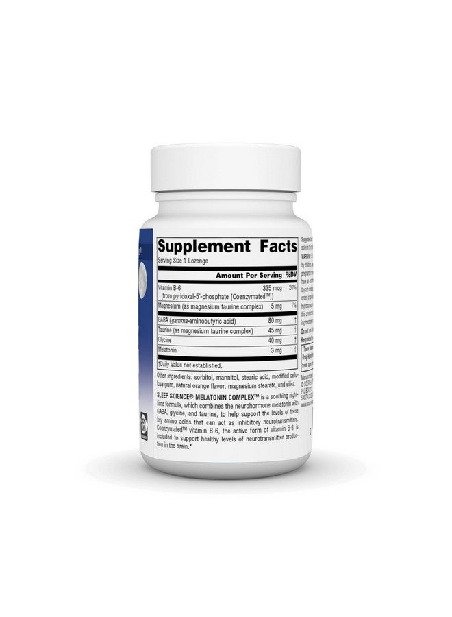 Source Naturals Source Naturals Melatonin Complex - 50 Orange Flavored Lozenges  - Image 2