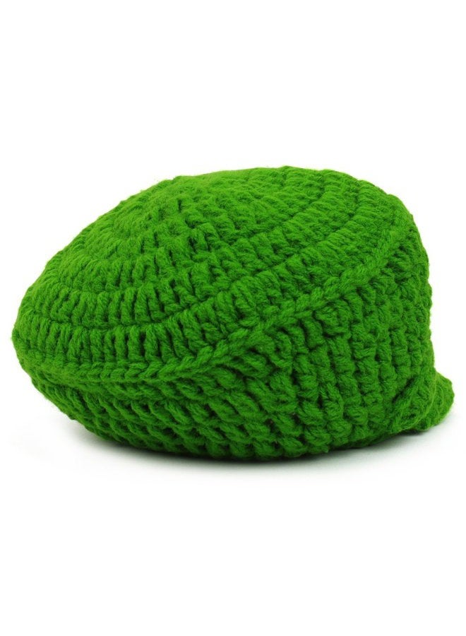 Armycrew Mario and Luigi Infant 2 Piece Outfit Crochet Hat and Pants - LUIGI GREEN - Image 3